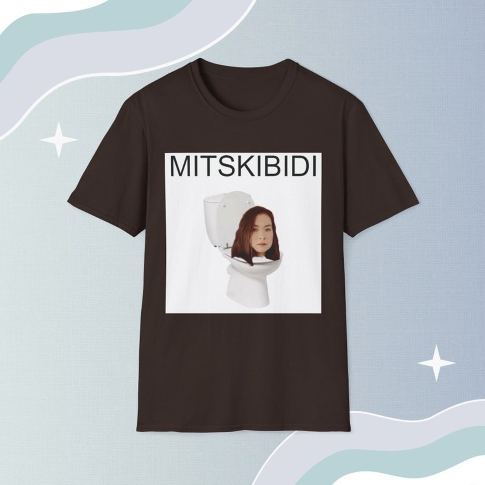 Mitskibidi Toilet Skibidi Mitski Black Shirt Funny Meme Singer Brainrot